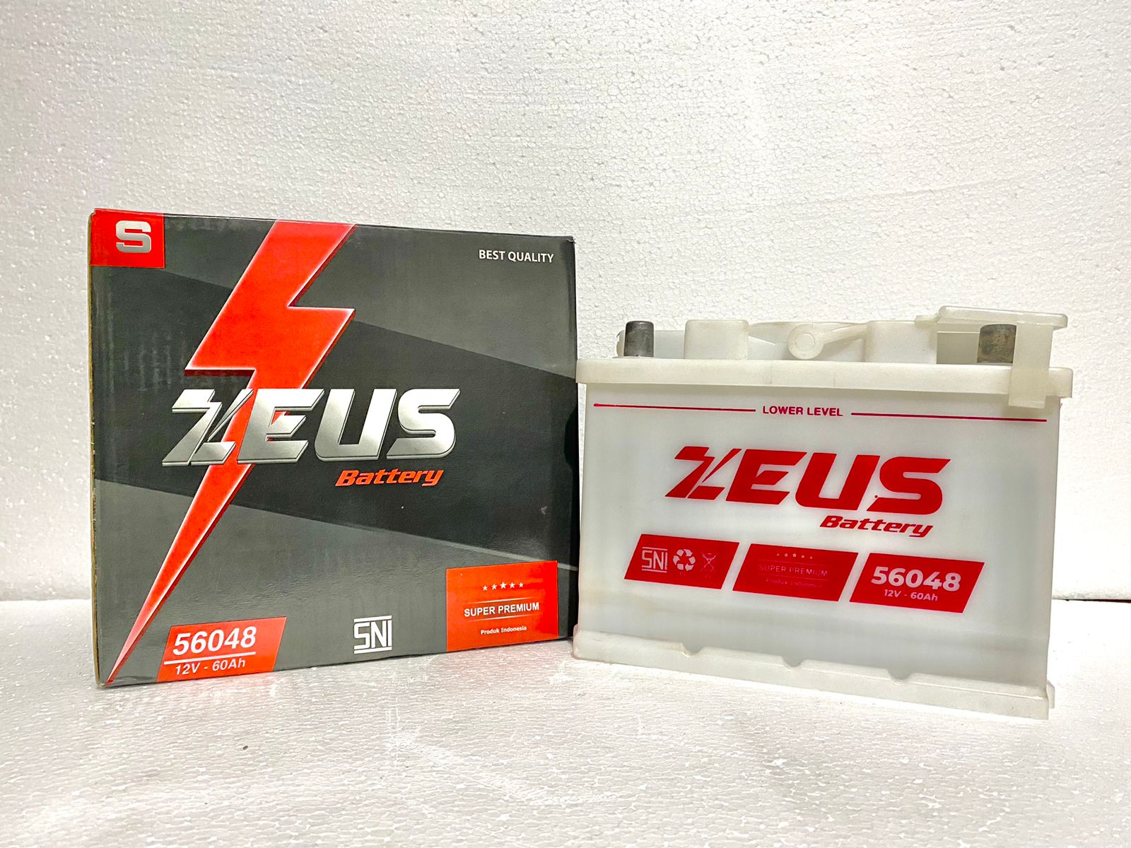 Aki Mobil Toyota Hi Lux (G) 2016 Zeus Battery 56048 Harga 1,100,000 rupiah*Gratis Ongkir