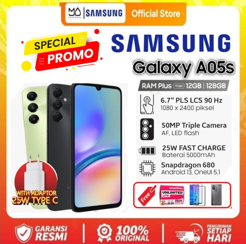 Samsung Galaxy a05s, a04s 4/128 GB / A04/04e/A03 fullshet-guaranteed Harga 1,044,750 rupiah*Gratis Ongkir