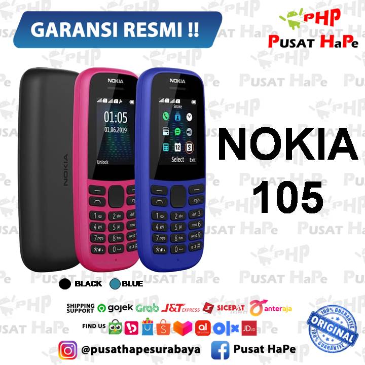 Nokia 105 4th edition 2019 RESMI TAM Baru Pusat HaPe Surabaya Termurah