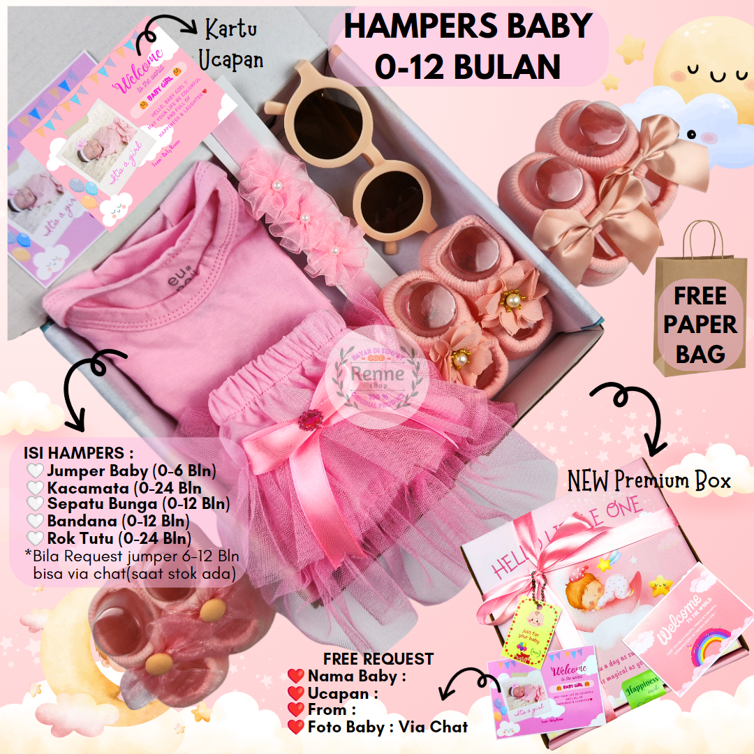 RENNESHOP - - Hampers Baby / Hampers Bayi / Kado Bayi / Baju Bayi / Set baju bayi (BOY & GIRL)