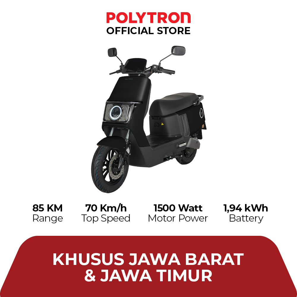 Polytron Fox-200 Electric Sepeda Motor Listrik - OTR JAWA TENGAH & DIY, CILACAP & PURBALINGGA Harga 12,300,000 rupiah*Gratis Ongkir