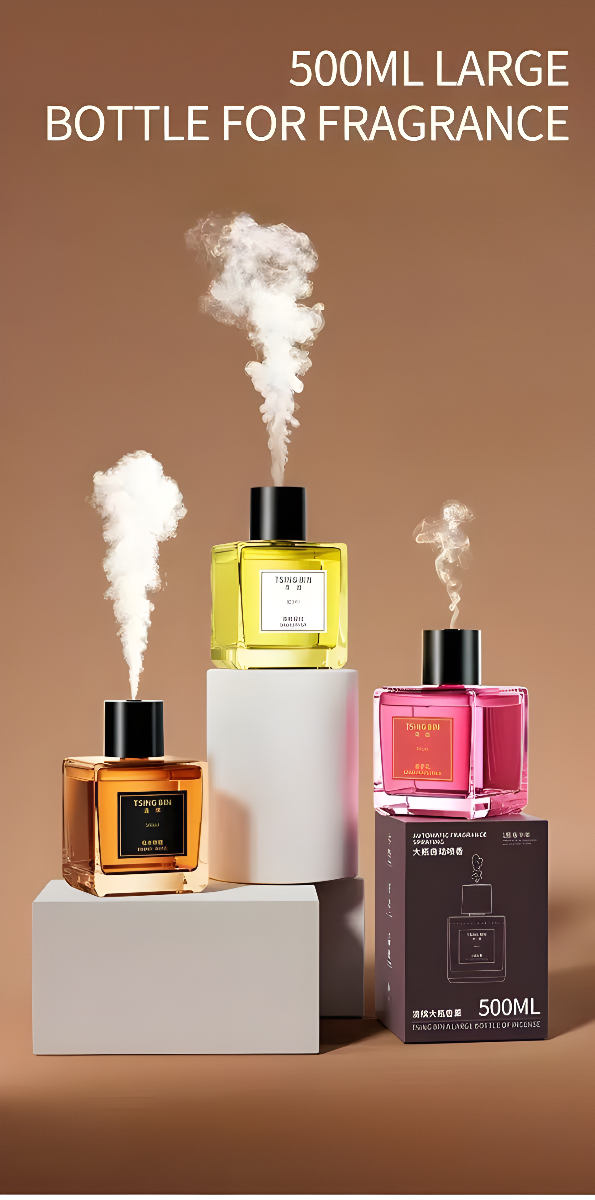 aromaterapi Fragrance 500ml Automatic Spray Humidifier Diffuser Air Freshener Elegant Glass Design