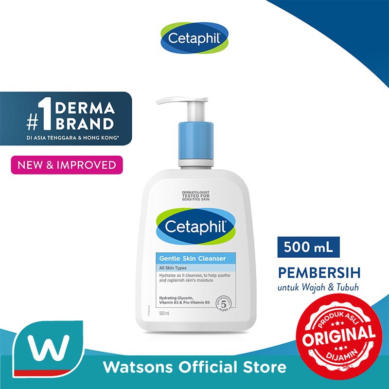 Cetaphil Gentle Skin Cleanser 500ml Harga  192,000 rupiah*Gratis Ongkir