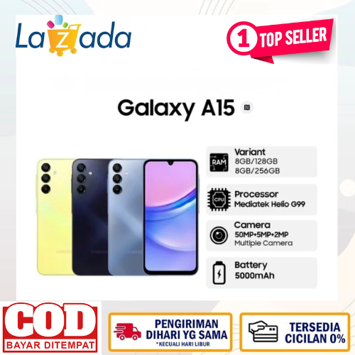 Promotion Samsung Galaxy A15 4g 8/128 | 8/256 Helio G99 Guarantee Harga 1,900,000 rupiah*Gratis Ongkir