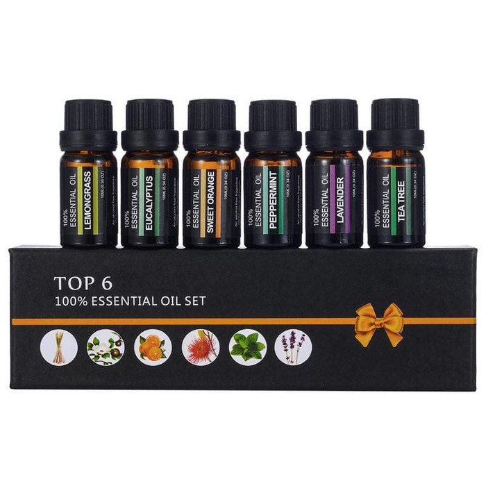 Firstsun Set Pure Essential Fragrance Oil aromaterapi 10ml 6PCS