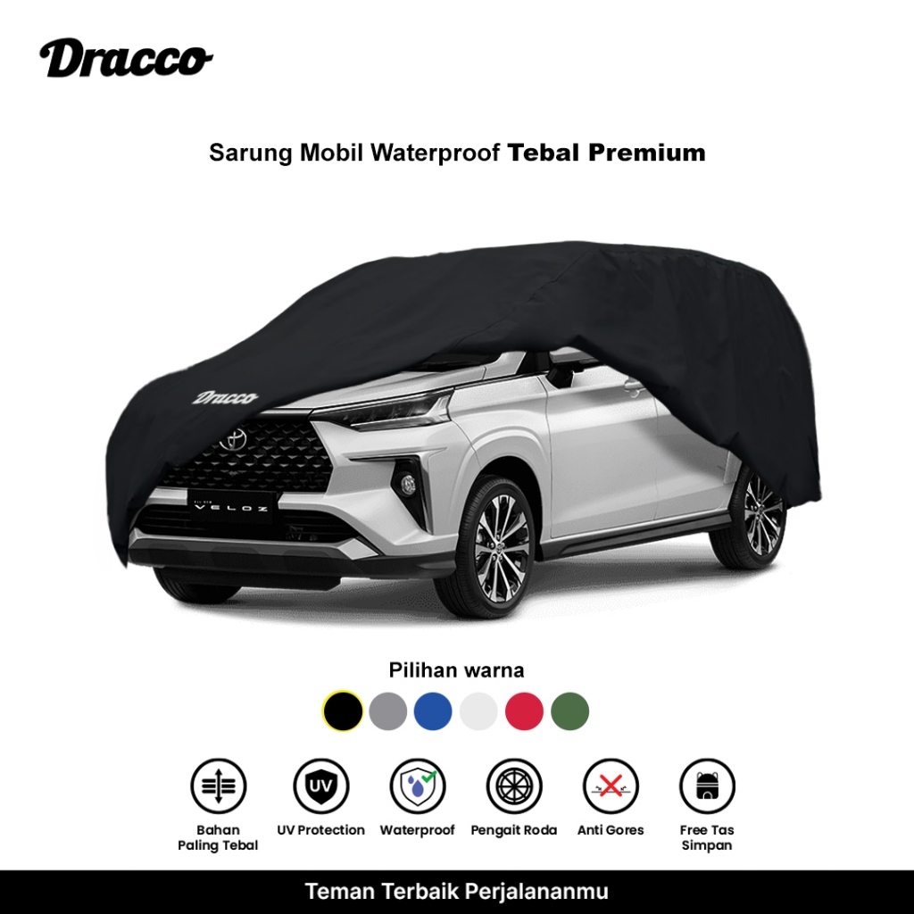 Dracco Veloz Car Cover Waterproof Anti-Uv Thick Carproof Car Cover for Avanza Veloz Free Storage Bag Harga 833,333 rupiah*Gratis Ongkir