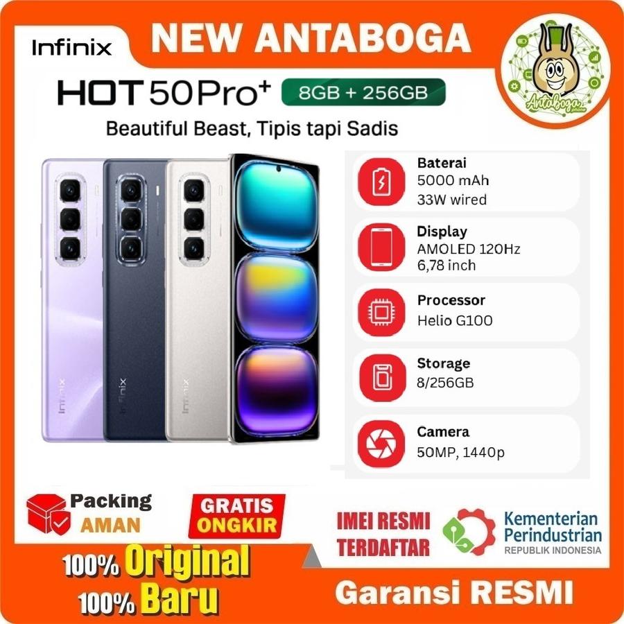 Infinix Hot 50 Pro+ 8/256 GB Garansi Resmi Harga  2,409,000 Ringgit*Penghantaran Percuma