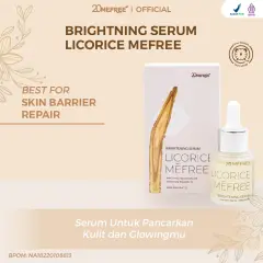 20MEFREE - BRIGHTNING SERUM - LICORICE - KULIT PUTIH BERSERI - PERAWATAN WAJAH - MENCERAHKAN ALAMI