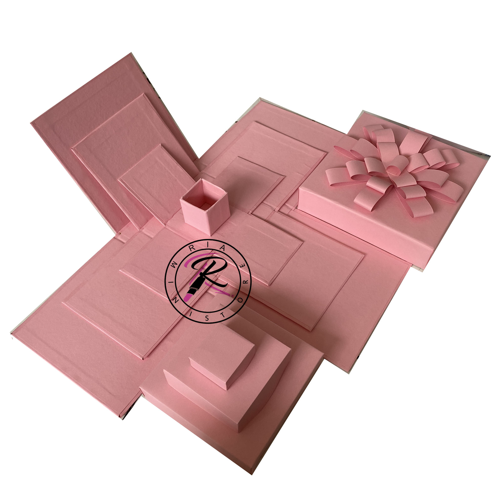 Explosion Box Snack Box Kado Unik Hampers hadiah Snack Box Pink (BOX ONLY) 3 Layer 1 box kecil 17x17cm