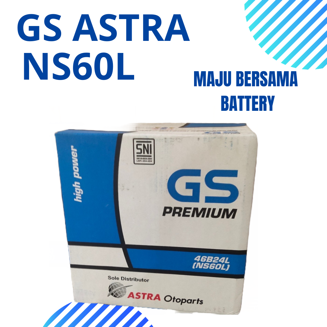 Aki Mobil Toyota Corolla Series NS60L GS Astra Aki Basah NS60L Harga 814,000 rupiah*Gratis Ongkir