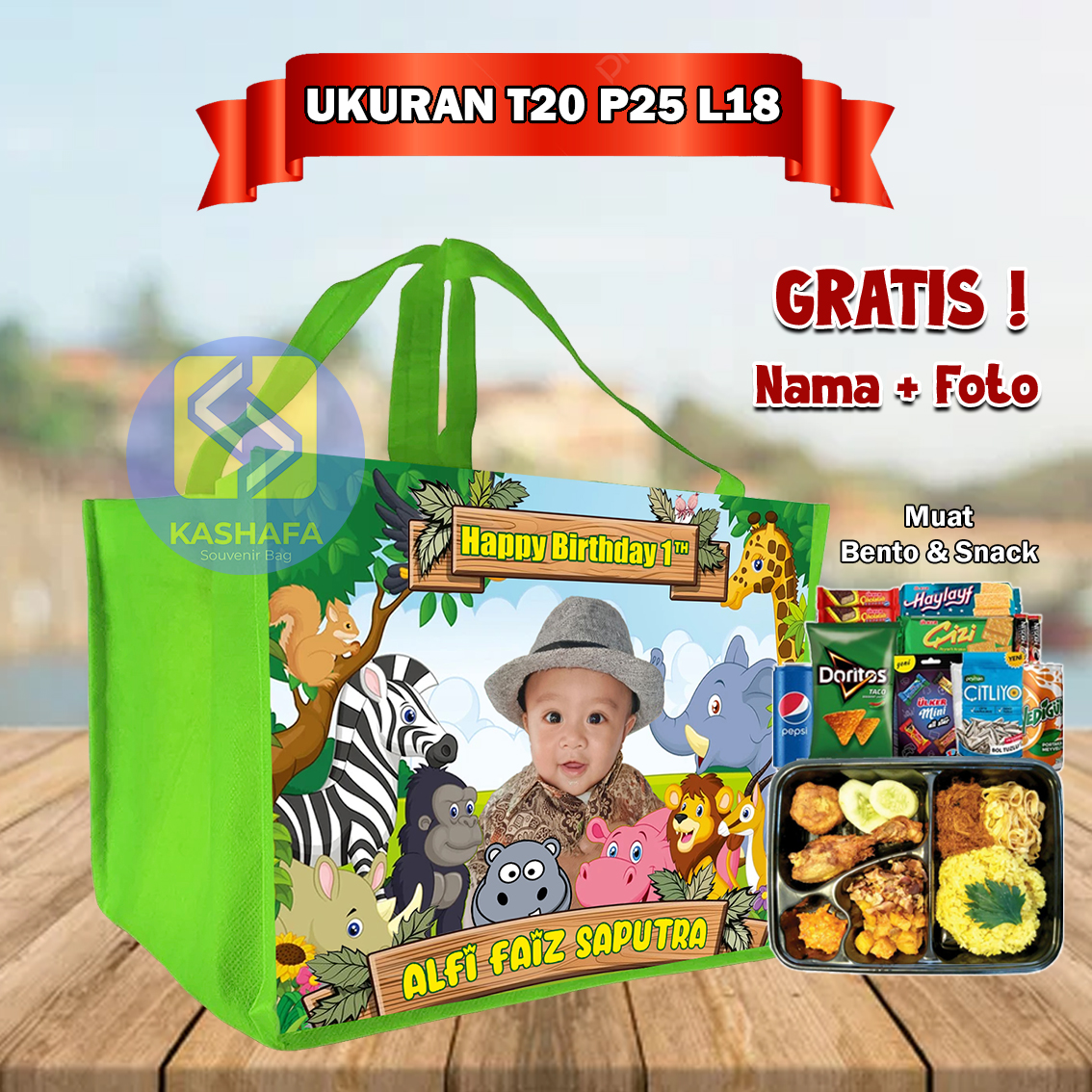 (20 PCs) aqiqah bags fit box rice bag Aqiqah bags custom souvenir bags kids birthday bags fit bento box