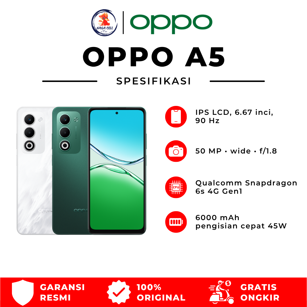Oppo A5 8Gb/128Gb & 8Gb/256Gb Military-Grade Shock Resistance, Ip65 Water Resistant, 6000Mah Large Battery, 45W Giá 2,499,000 Đồng*Miễn phí vận chuyển