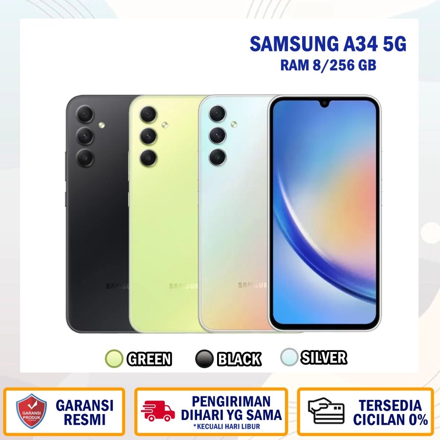 Samsung Galaxy A34 5G RAM 8/256 GB | 8/128GB like new fullwarranty Giá 3,099,000 Đồng*Miễn phí vận chuyển