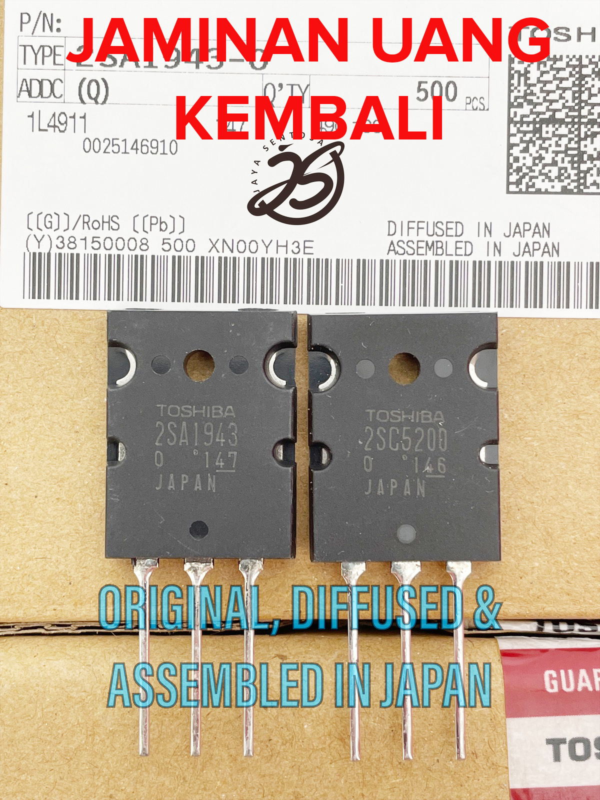 Transistor Toshiba ASLI A1943-C5200, A 1943 C5200 JAPAN (ORI) Penyimpanan NAS Penyimpanan Data Penyimpanan untuk Mac Harddisk Eksternal - Merek Toshiba Harga 36,000 rupiah*Gratis Ongkir