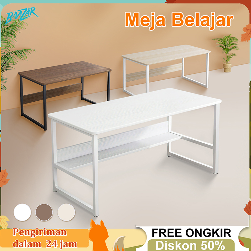 Dining table computer table gaming table office desk 120/100/80/60 cm Harga 62,000 rupiah*Gratis Ongkir