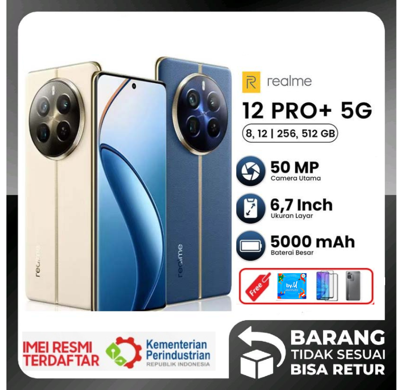 Realme 12 Pro + 5G 12/512GB 8/256GB [+ 12GB extended Ram] 120Hz Harga  3,400,000 Ringgit*Penghantaran Percuma