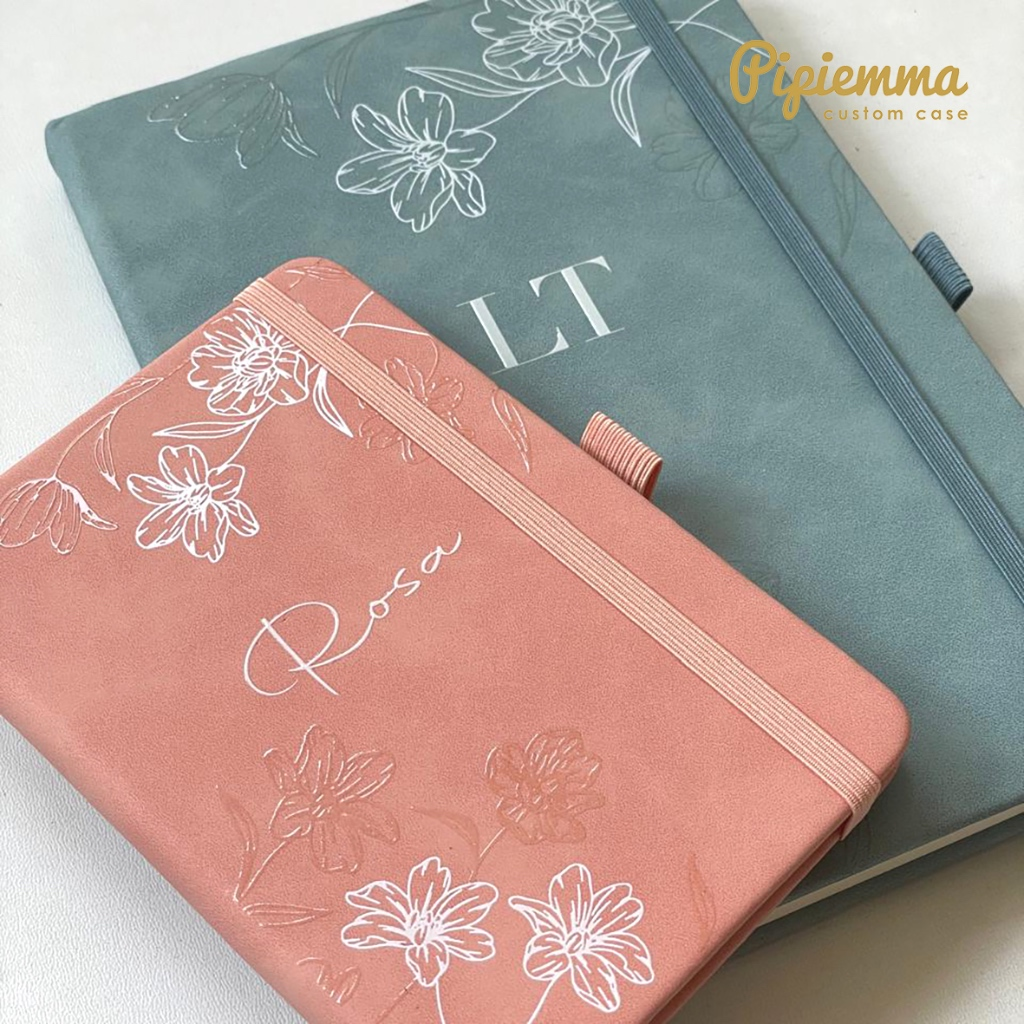 Notebook Custom Nama Exlusive Print Agenda Notes Buku Catatan Kado A6 A5