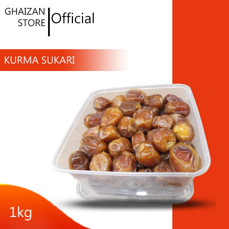 Kurma Sukari Premium 1kg - Kurma Sukari Basah - Kurma Sukari Asli - Kurma Madinah, Kurma Arab