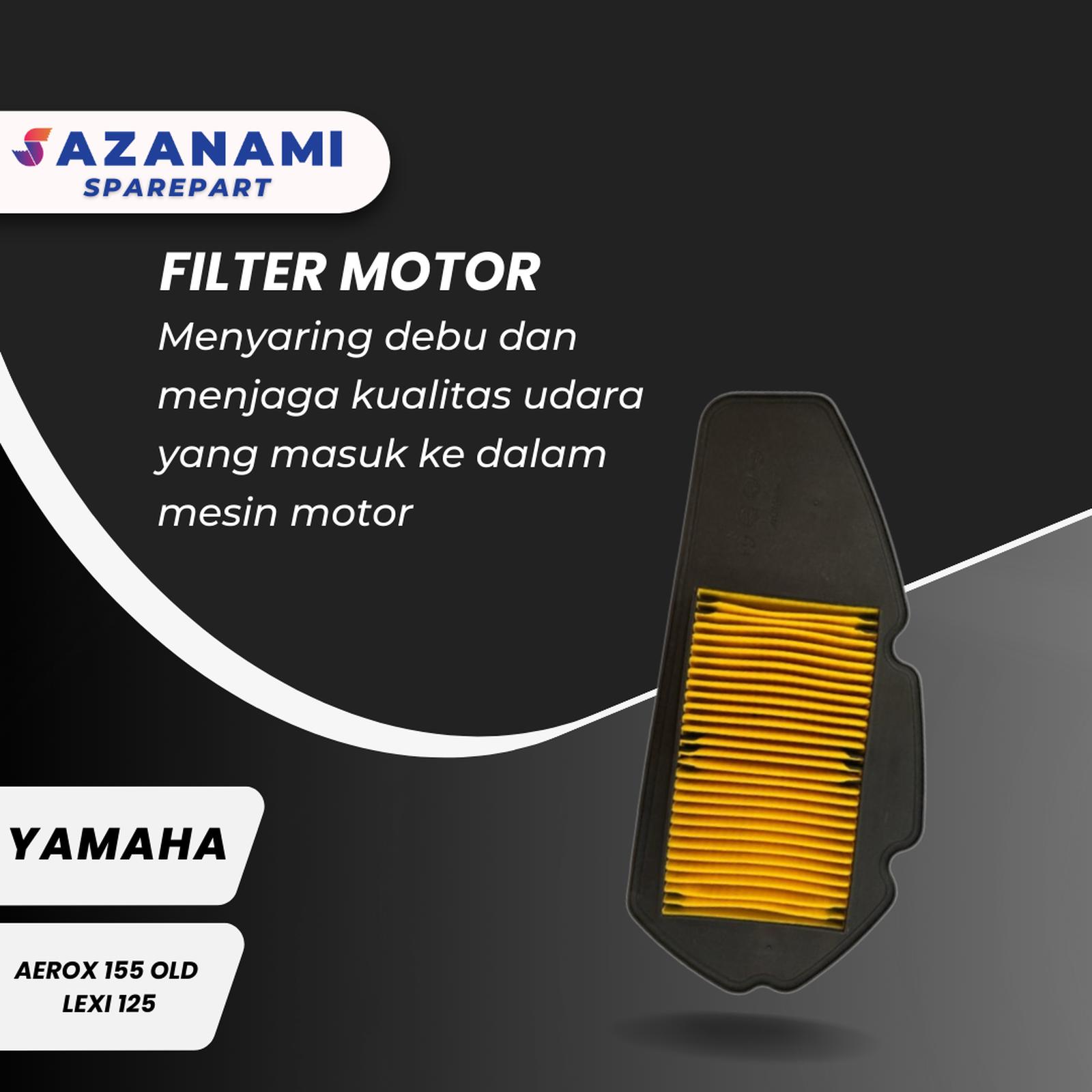 Yamaha Aerox 155 Old Yamaha Lexi 125 Yellow Motorcycle Air Filter Harga 18,000 rupiah*Gratis Ongkir
