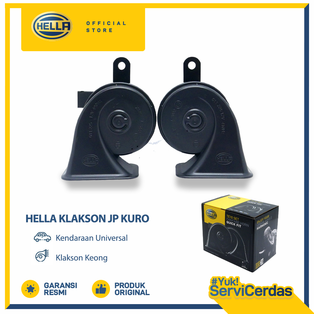 Klakson Keong Hella NEW JP Kuro Twin Tone 12V - Klakson mobil Harga 162,000 rupiah*Gratis Ongkir