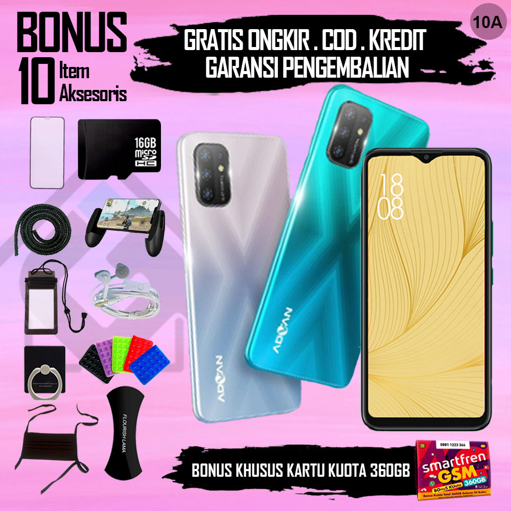 [FREE ONGKIR] NEW!!! Advan Vandroid G9 (2021) 4GB/32GB Octa-Core Android 10.0 Advan G9 Perfecto Garansi Resmi Bonus Kuota Internet