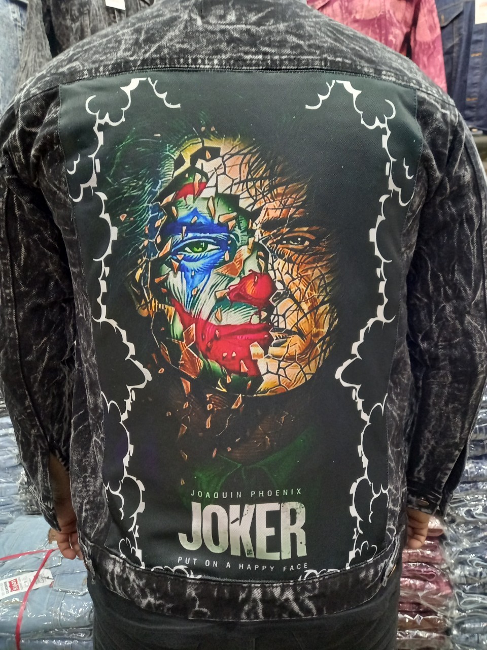 Jaket Jeans Denim Reguler (JOKER) Karikatur Deeped Art Quality - Main Image