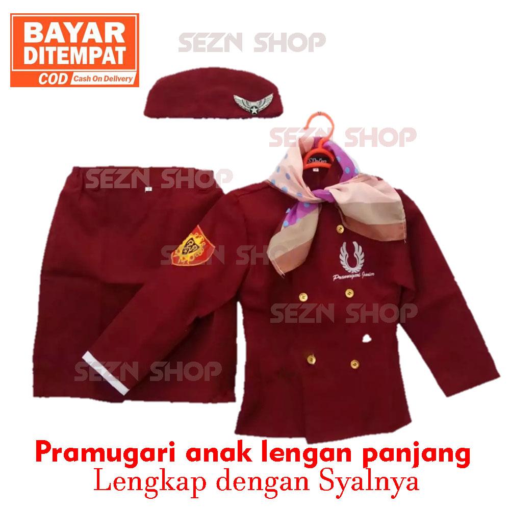 Sezn Shop Baju Anak Model Pramugari Merah /Baju Anak/ Baju Polisi/ Baju Carnaval/Baju TNI Harga  119,000 rupiah*Gratis Ongkir