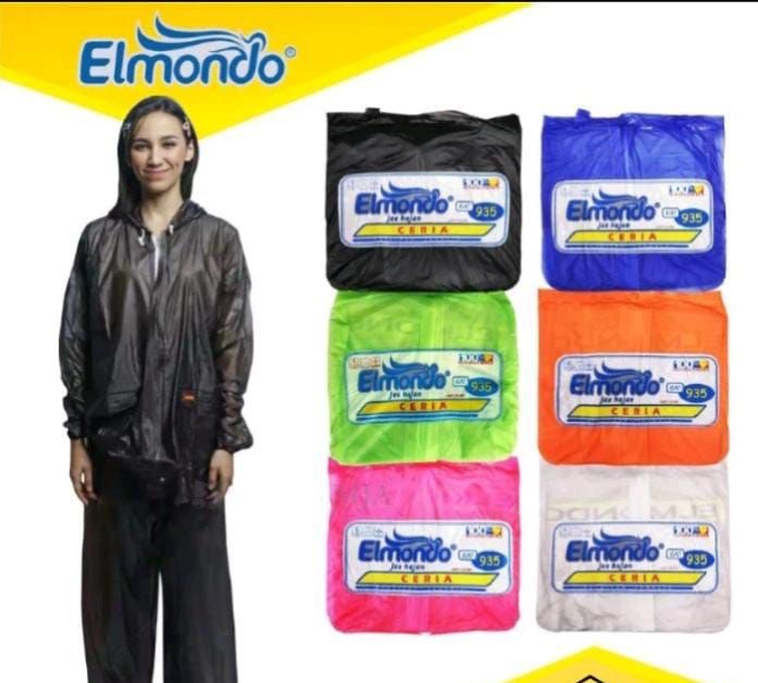 Elmondo 935 Jas Hujan Jaket Celana - Jas Ujan Setelan Dewasa Karet Pria - Wanita Harga 32,750 rupiah*Gratis Ongkir