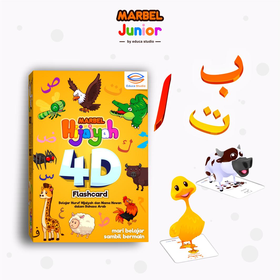 Marbel Flashcard Fauna Belajar Nama Hewan Bahasa Inggris