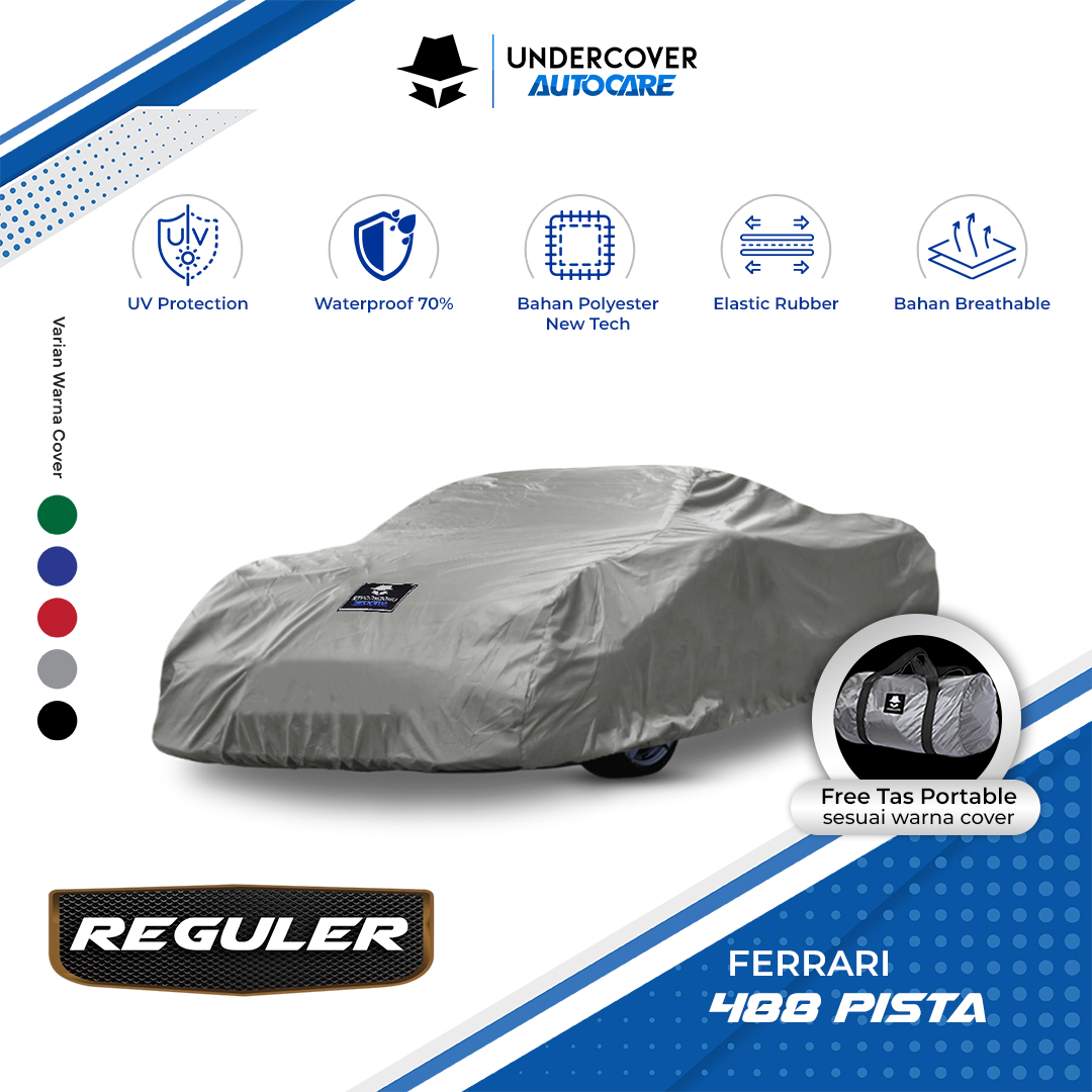 Undercover Autocare - Cover Mobil Ferrari 488 Pista Reguler Harga 412,000 rupiah*Gratis Ongkir