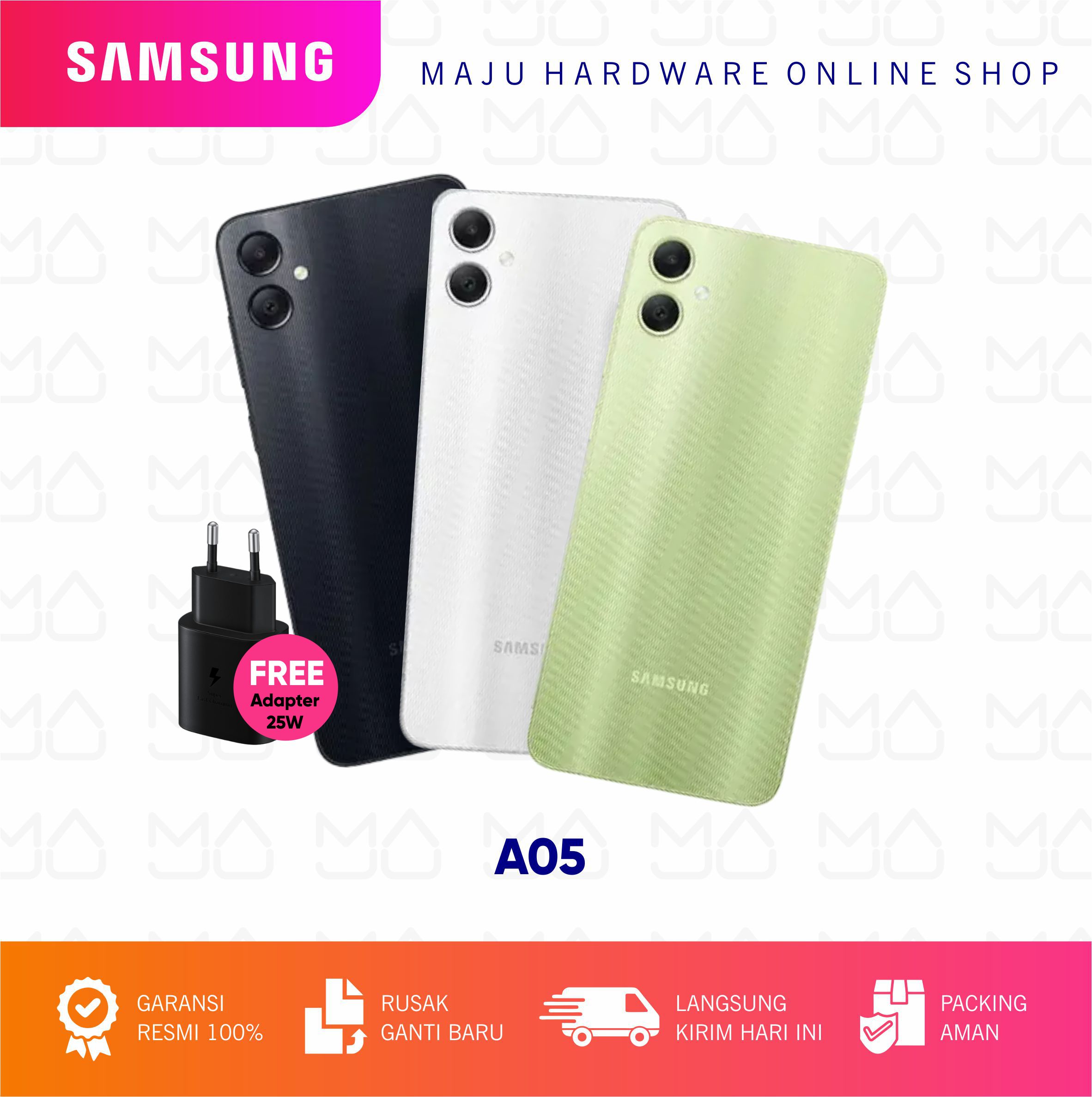Samsung Galaxy A05 6/128GB GARANSI RESMI Harga 1,862,000 rupiah*Gratis Ongkir