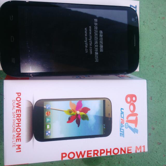 BOLT POWERPHONE M1 ZTE V9820 ULTRA LTE - HITAM - Jenama Bolt Harga 950,000 Ringgit*Penghantaran Percuma