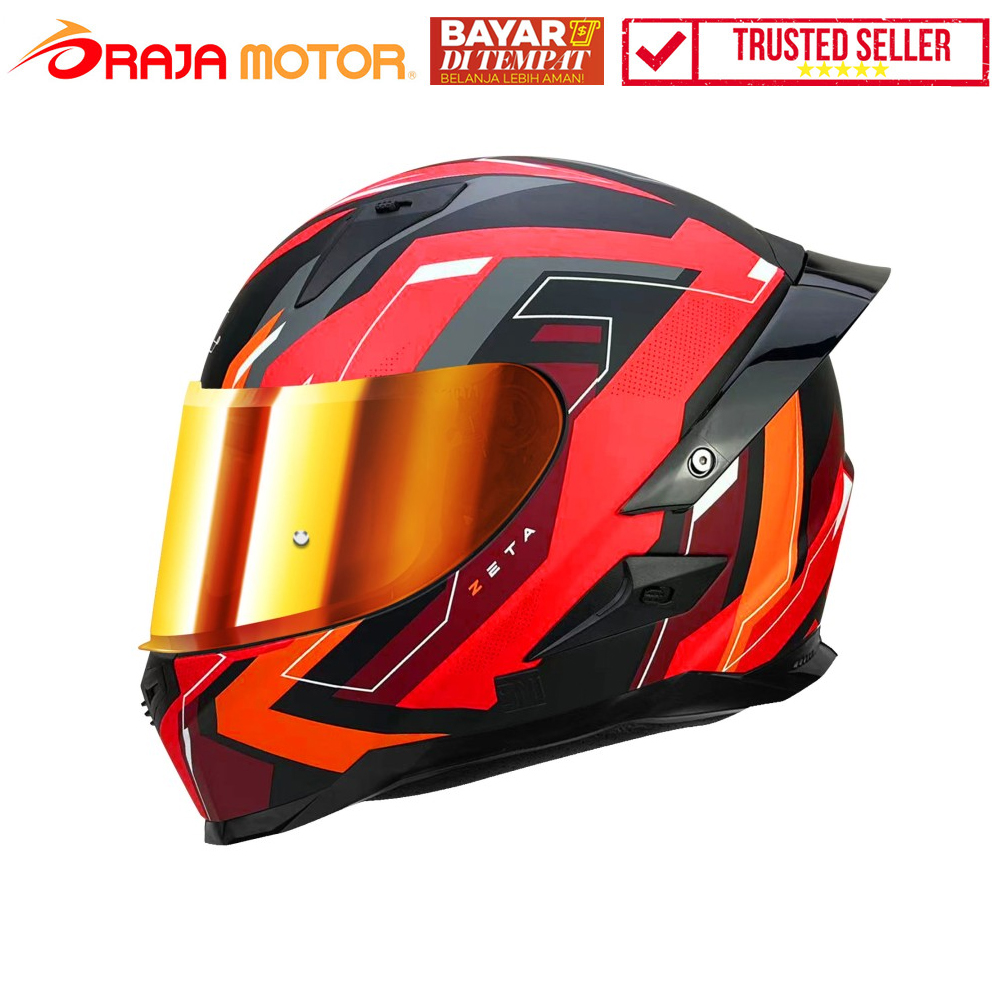 SNAIL Helm Full Face FFS2 Zeta Grey Red - Visor Red - RAJA MOTOR Jual Aksesoris Variasi Sepeda Motor - PROMO GAJIAN SALE DISKON BIRTHDAY RAMADAN- Gratis Ongkos Kirim Harga 1,175,000 rupiah*Gratis Ongkir