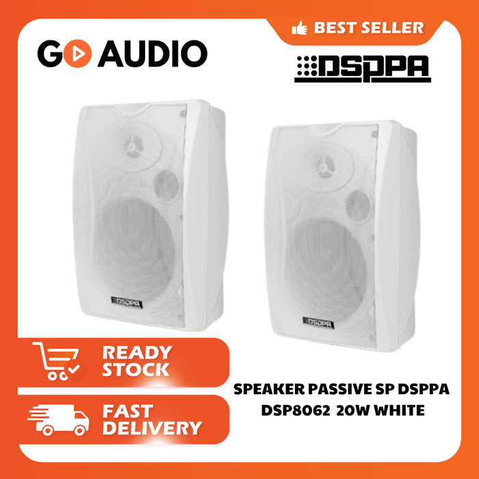 DSPPA Wall Speaker Active DSP 8062 20 W White Speaker Dinding