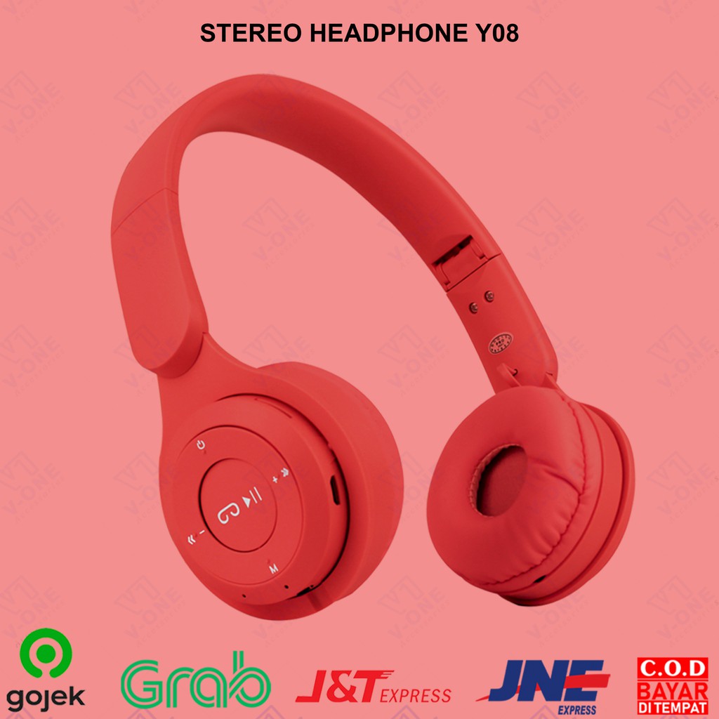 Promo Headset Bluetooth Bando Macaron Y08 Headphone Bass Stereo Diskon 3%  di Seller ubshop - Kapuk, Kota Jakarta Barat