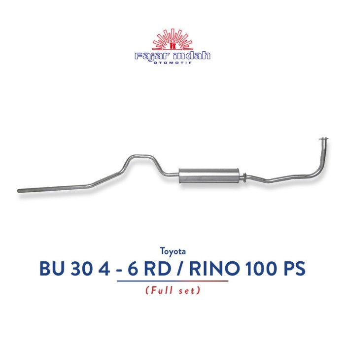 Knalpot Mobil Toyota Toyota BU 30 4 RD / RINO 100 Full Set Harga 1,190,366 rupiah*Gratis Ongkir