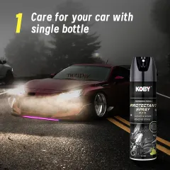 KOBY Nanotech Protection Tetap Baru Selama Dua Bulan Kit Motor Pengkilat Body Kilap Premium Remover Cat Velg Poles Body Motor Semprotan Cuci Mobil Strong Clean Foam Spray Scratch Remover Mobil Obat Poles