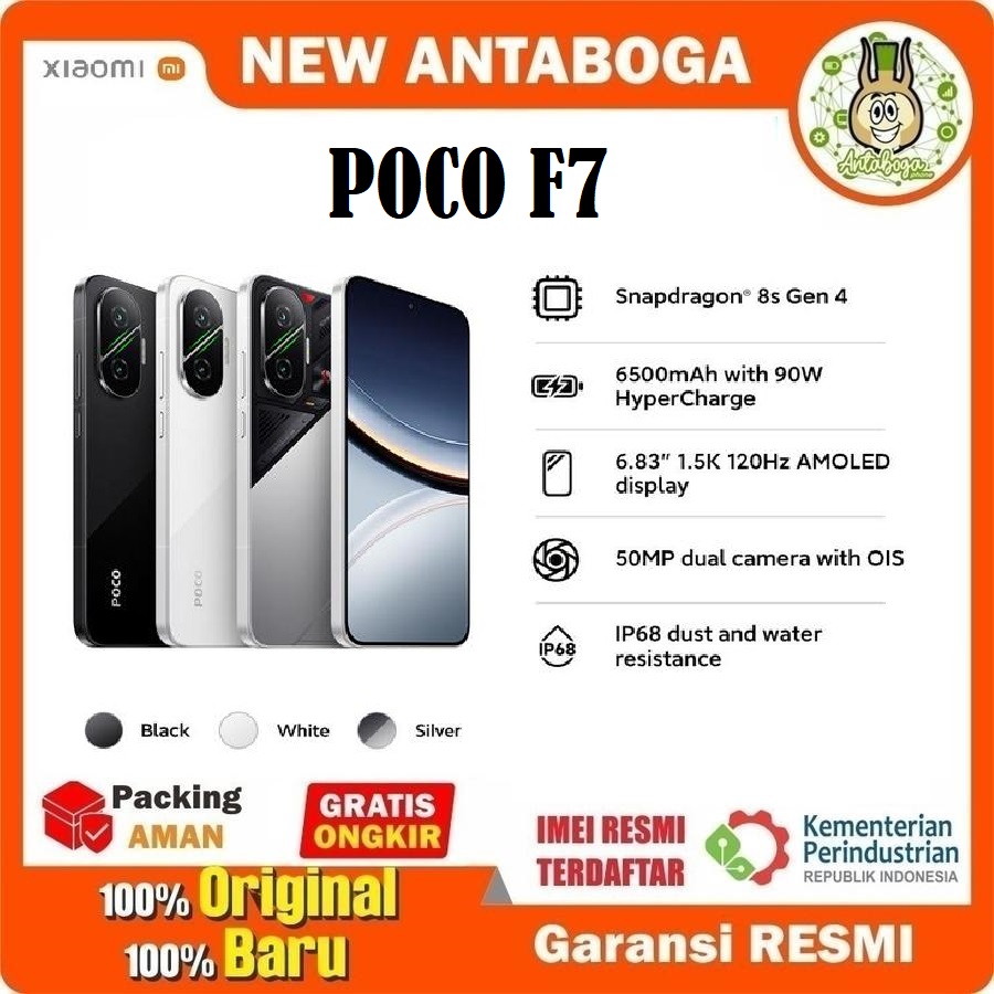Xiaomi Poco F7 12/512 GB Garansi Resmi Harga  6,170,000 Ringgit*Penghantaran Percuma