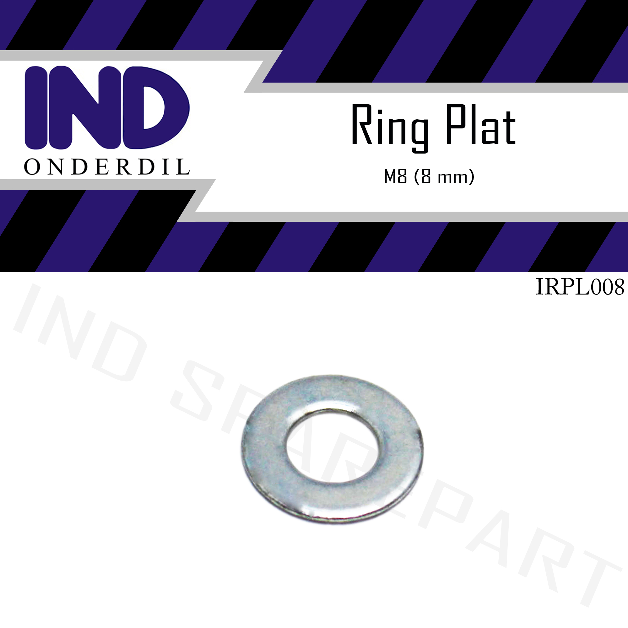 Ring-Plat-Pelat M8x17-M8-M 8 x 17-8x17-8mm-8 mm Harga 920 rupiah*Gratis Ongkir