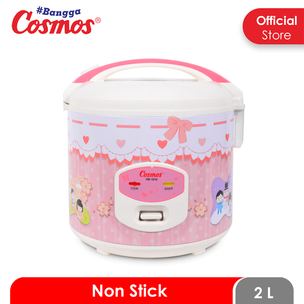 Cosmos CRJ-3232 - Rice Cooker 2L Harga  287,000 rupiah*Gratis Ongkir