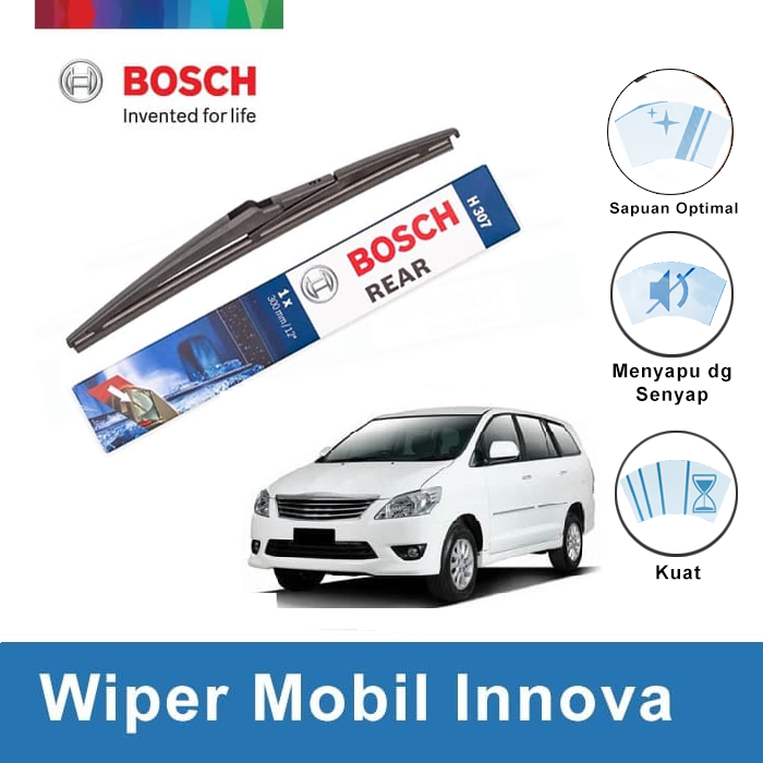 Bosch Rear Wiper Kaca Belakang Mobil Toyota Kijang Innova Rock Lock 2 12 H307 - 1 Buah Harga 94,010 rupiah*Gratis Ongkir