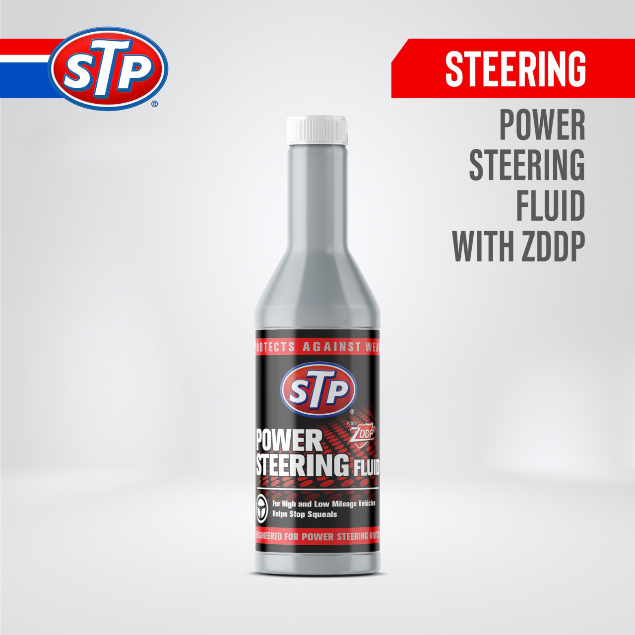 STP power steering fluid 300 ml white/clear lubricating wheel car sedan Harga 45,675 rupiah*Gratis Ongkir
