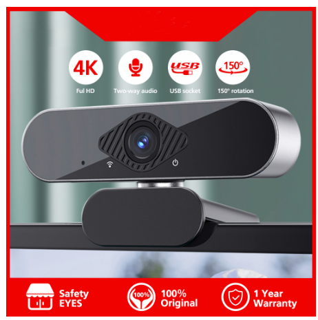 Webcam pc 4k 1080P Full HD camera usb With Mic Harga 74,990 rupiah*Gratis Ongkir