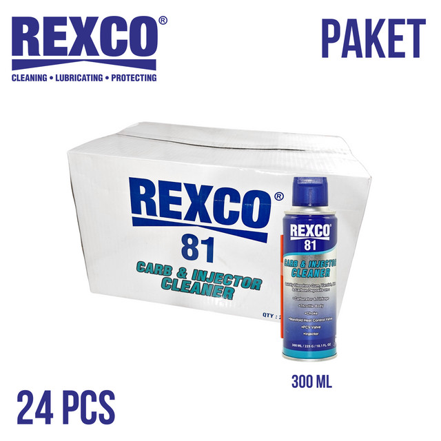 Rexco 81 SET 24 Pembersih Karburator dan Injektor (Cleaner) 300 Ml DUS Harga 804,672 rupiah*Gratis Ongkir