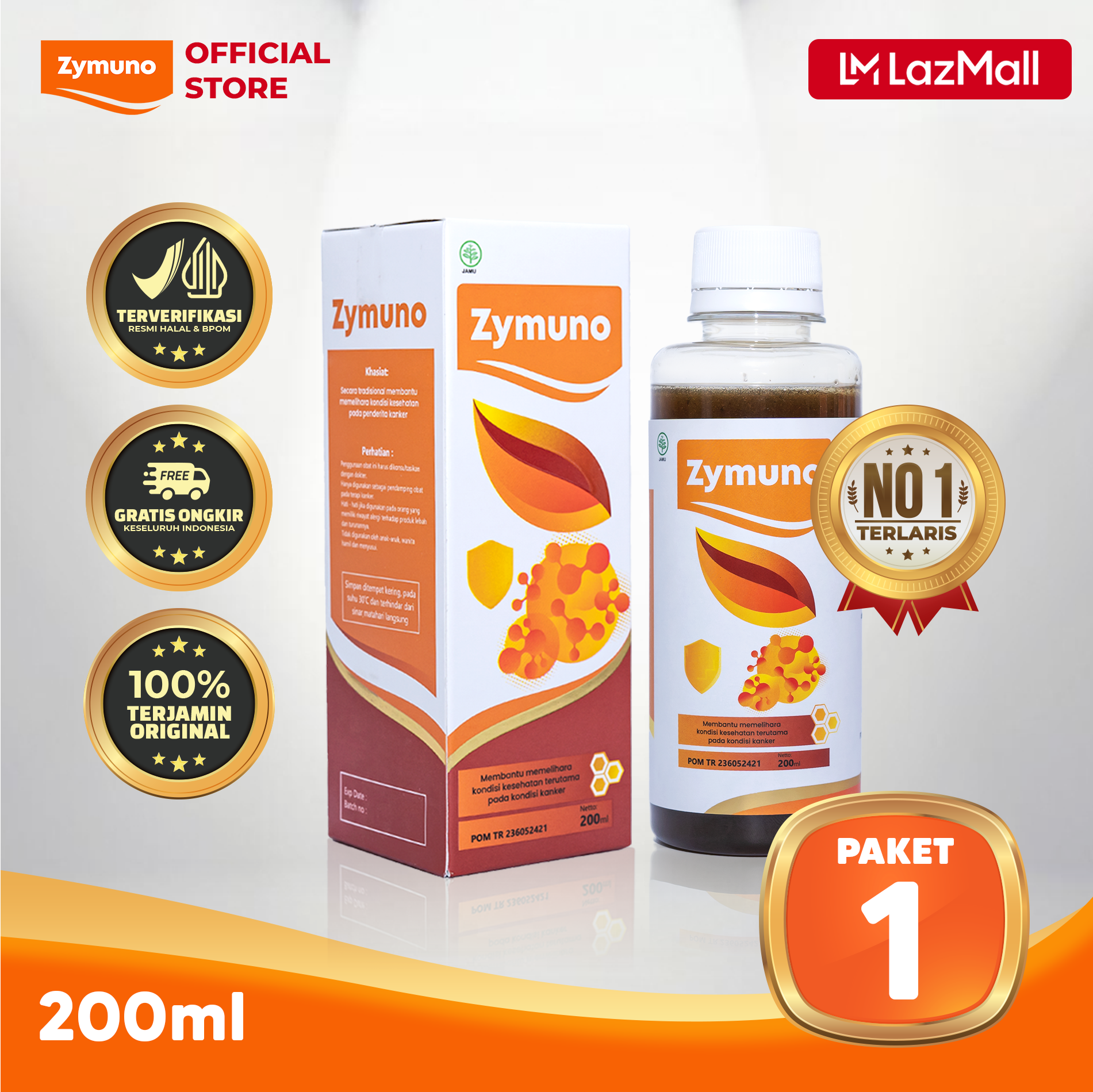 Zymuno honey herbal immunotherapy - Merek Zymuno Harga 147,000 rupiah*Gratis Ongkir
