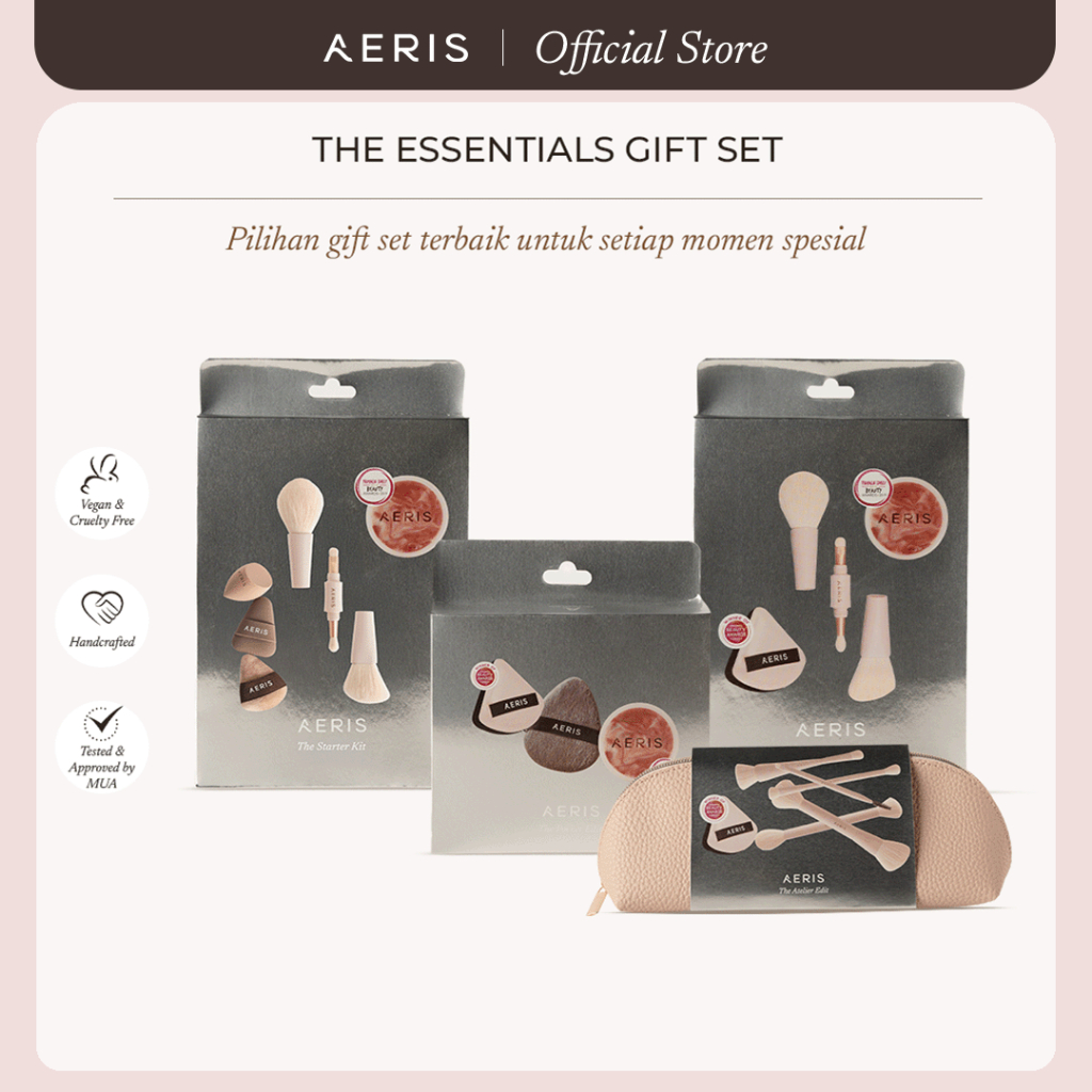 Aeris Beauté the Essentials hadiah Set / Christmas New Year hadiah Hampers, Premium Soft Travel Makeup…