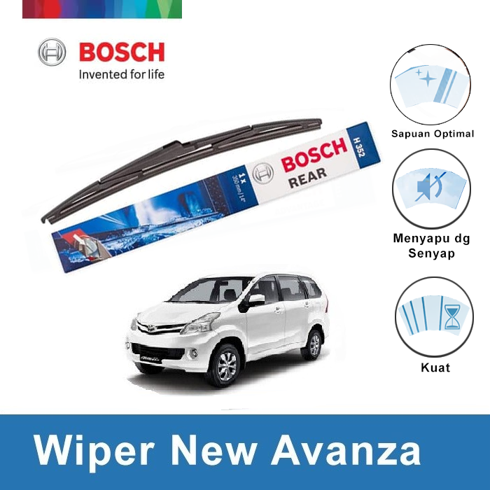 Bosch Rear Wiper Kaca Belakang Mobil New Avanza Rock Lock 2 14 inchi H352 Harga 102,425 rupiah*Gratis Ongkir
