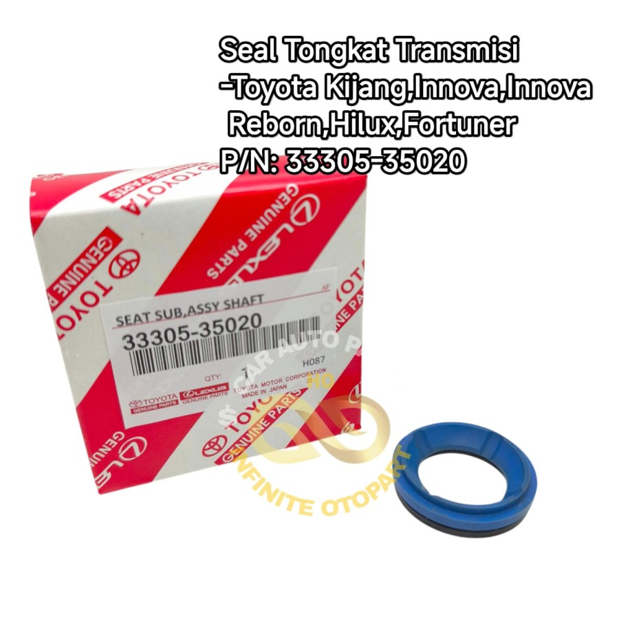 SEAL TONGKAT TRANSMISI TOYOTA INNOVA INOVA 33305-35020 GS Giá 25,000 Đồng*Miễn phí vận chuyển