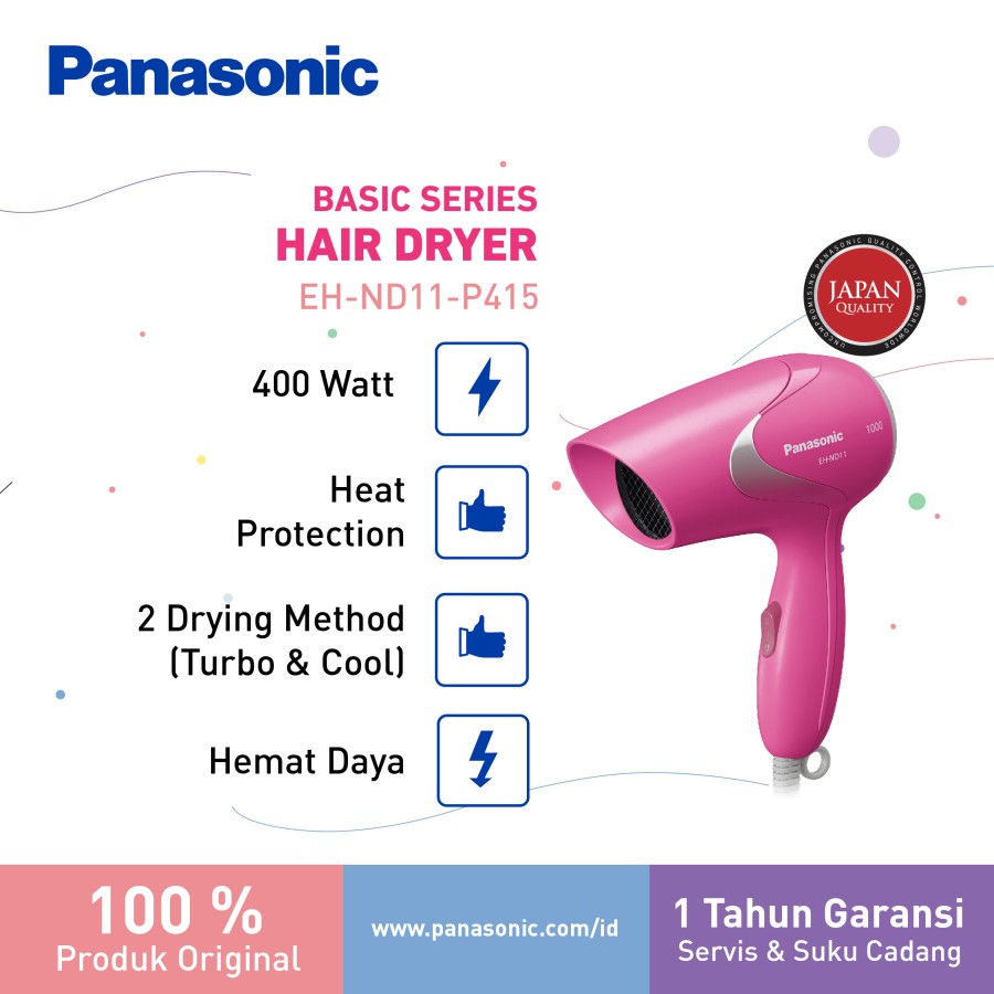 PANASONIC HAIR DRYER PENGERING RAMBUT EH-ND11