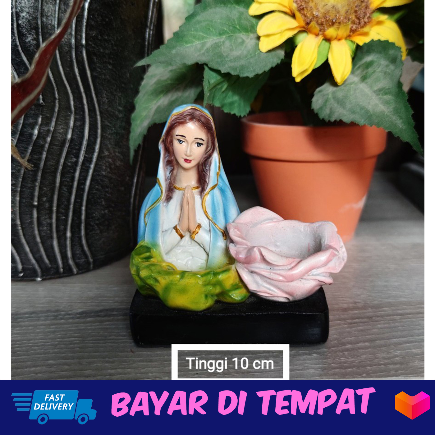 Jual Set Doa Katolik/Patung Maria/Patung Yesus/Tempat lilin/Taplak misa di  Seller Hariya Store - Kalibata, Kota Jakarta Selatan